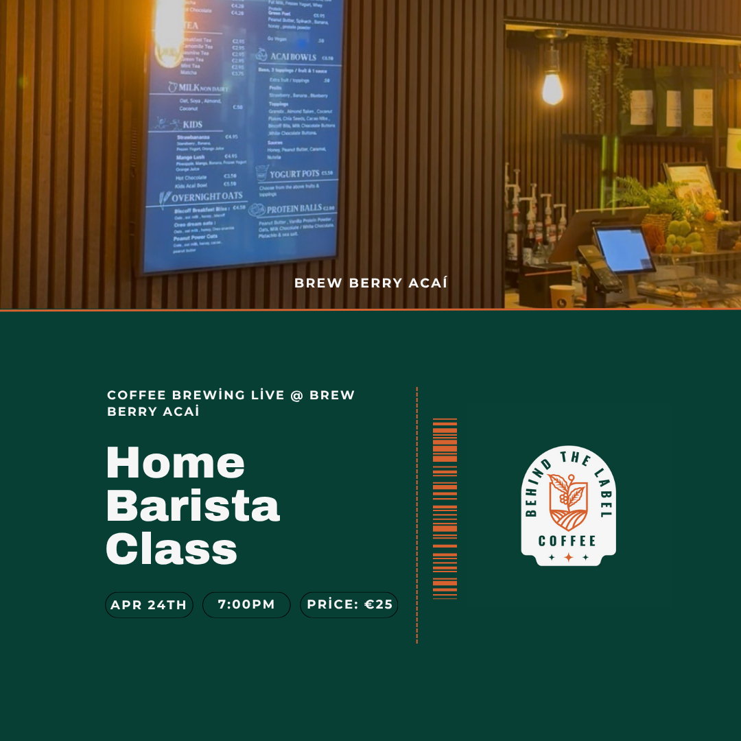 Home Barista Class at BrewBerry Acai Swords